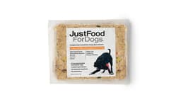 JustFoodForDogs Frozen Cooked Dog Food Turkey and Whole Wheat Macaroni (18 oz)